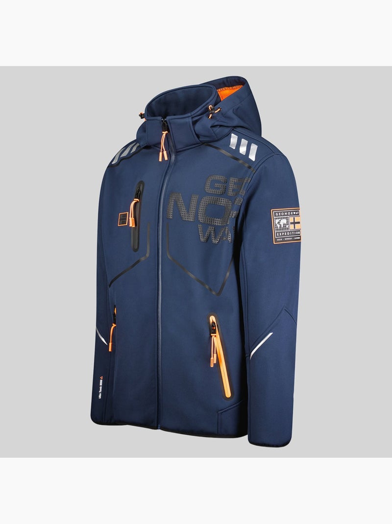 Veste softshell à capuche robin – geographical norway Bleu marine - Kiabi