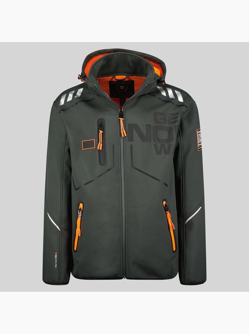 Veste softshell à capuche robin – geographical norway Gris foncé - Kiabi