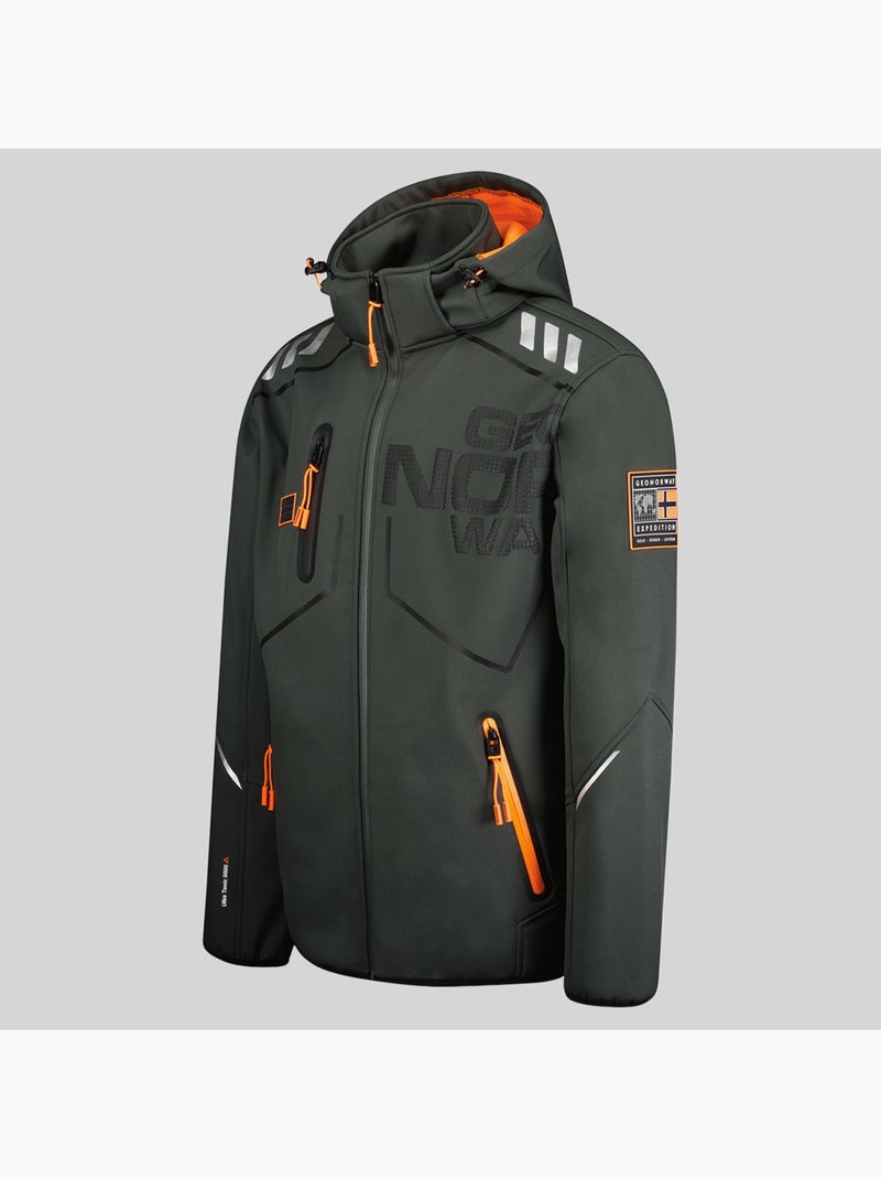 Veste softshell à capuche robin – geographical norway Gris foncé - Kiabi