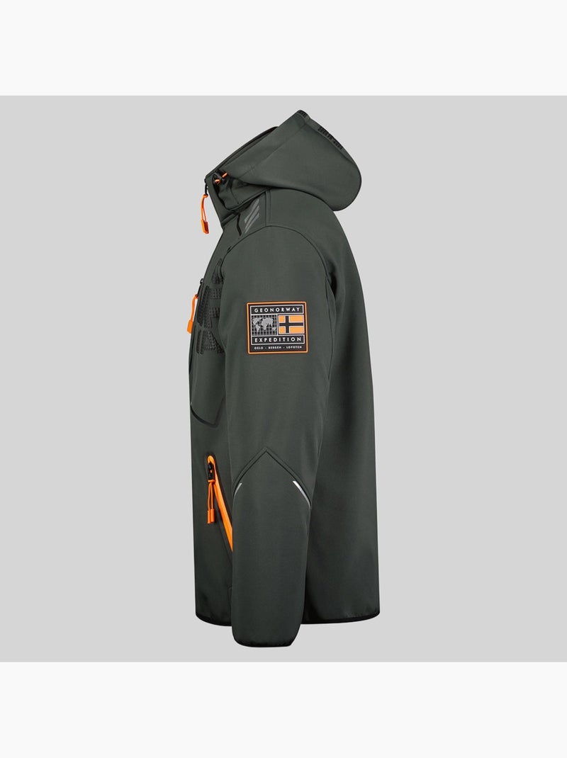 Veste softshell à capuche robin – geographical norway Gris foncé - Kiabi