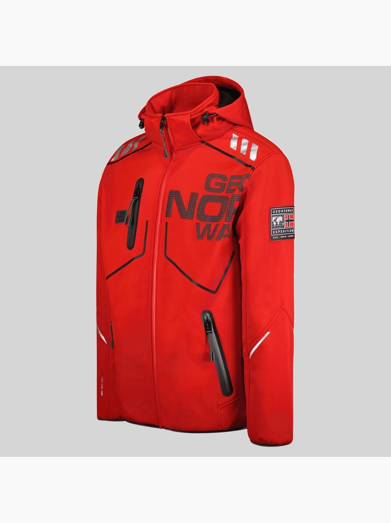 Veste softshell à capuche robin – geographical norway Rouge - Kiabi