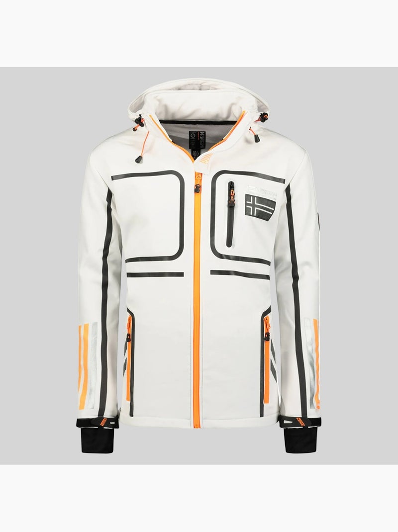 Veste softshell à capuche romano – geographical norway Blanc - Kiabi