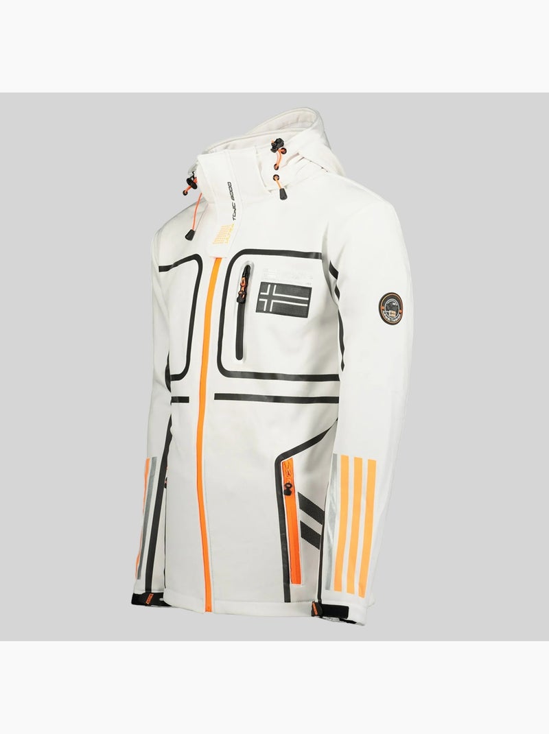 Veste softshell à capuche romano – geographical norway Blanc - Kiabi