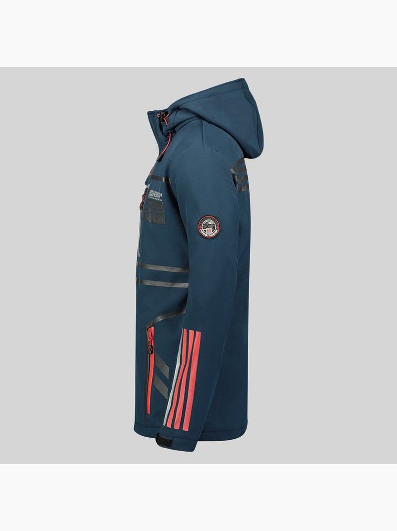 Veste softshell à capuche romano – geographical norway Bleu marine - Kiabi