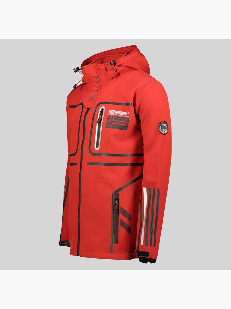 Veste softshell à capuche romano – geographical norway Rouge - Kiabi