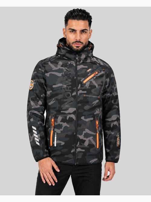 Veste softshell à capuche royaute camo – geographical norway - Kiabi Veste softshell à capuche royaute camo – geographical norway - Kiabi