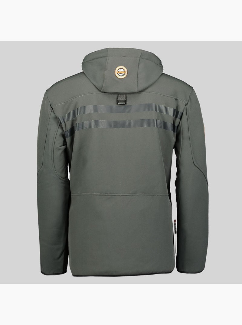 Veste softshell à capuche royaute dark – geographical norway Gris Orange - Kiabi