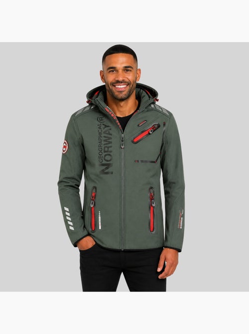 Veste softshell à capuche royaute dark – geographical norway - Kiabi