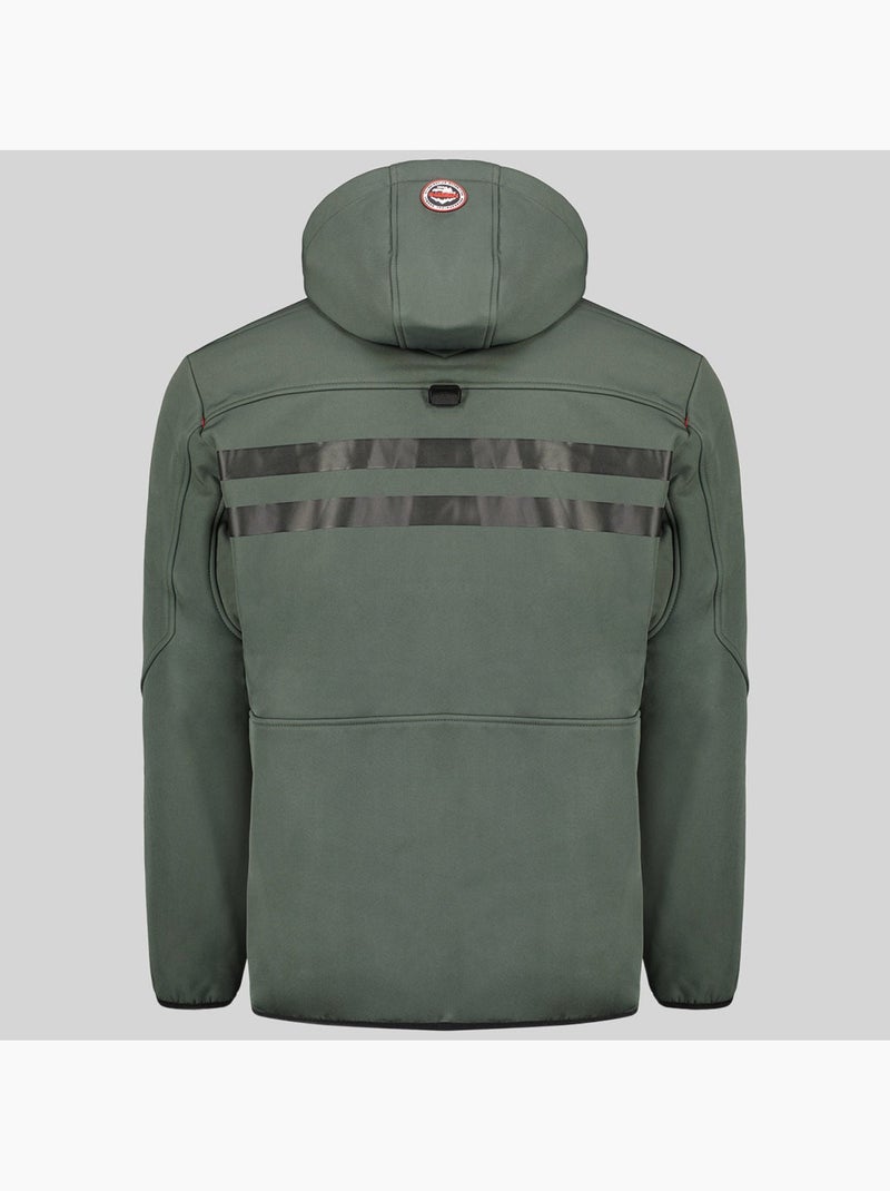 Veste softshell à capuche royaute dark – geographical norway Gris Rouge - Kiabi