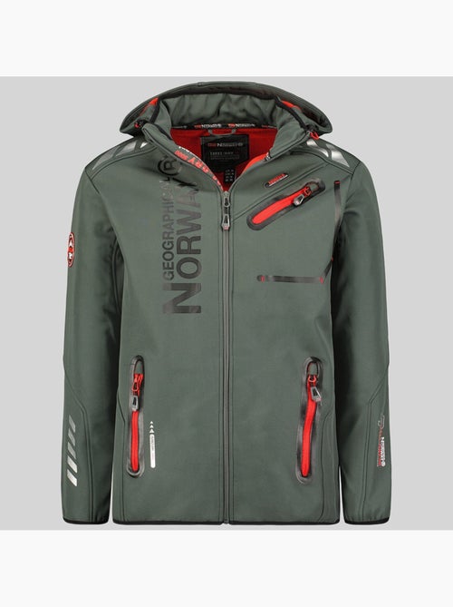 Veste softshell à capuche royaute dark – geographical norway - Kiabi