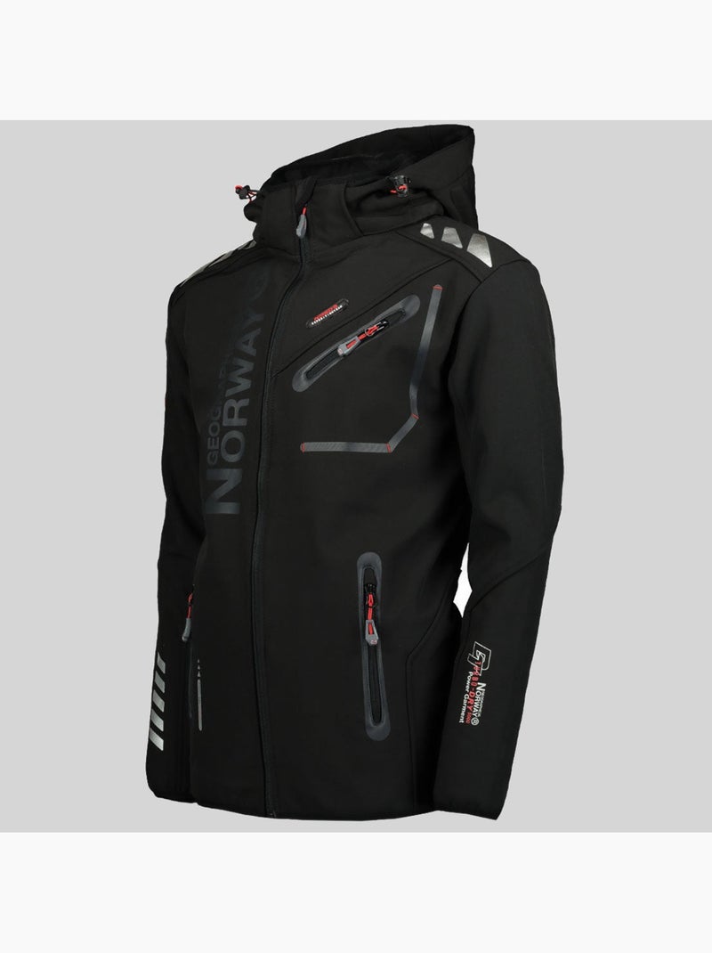 Veste softshell à capuche royaute dark – geographical norway Noir - Kiabi