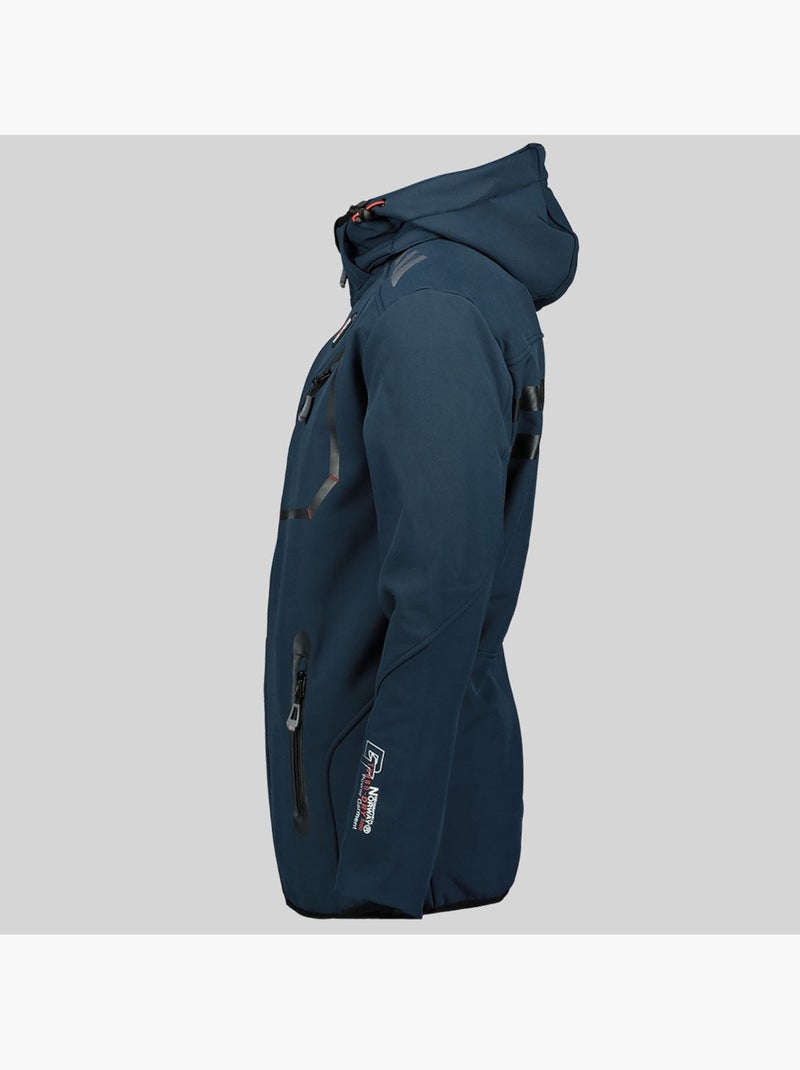 Veste softshell à capuche royaute – geographical norway Bleu Noir Bleu - Kiabi