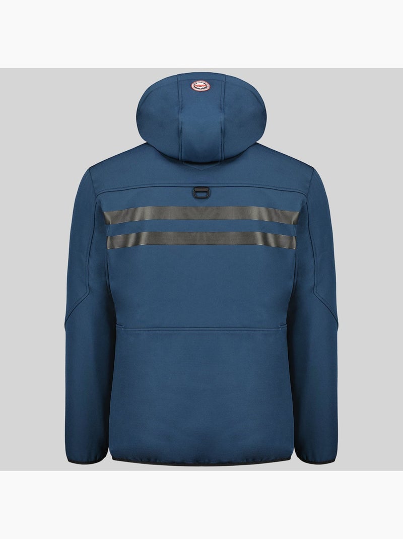 Veste softshell à capuche royaute – geographical norway Marine/Rouge - Kiabi