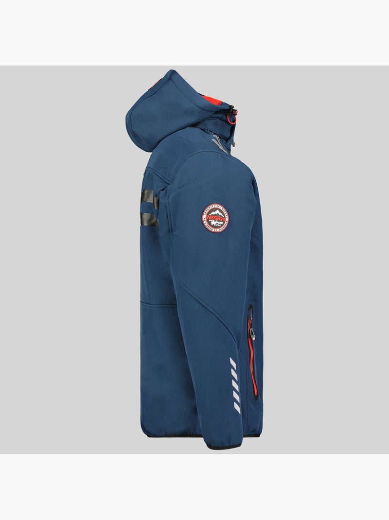 Veste softshell à capuche royaute – geographical norway Marine/Rouge - Kiabi