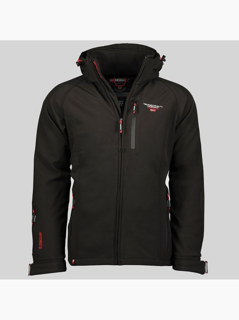 Veste softshell à capuche taboo – geographical norway Noir - Kiabi