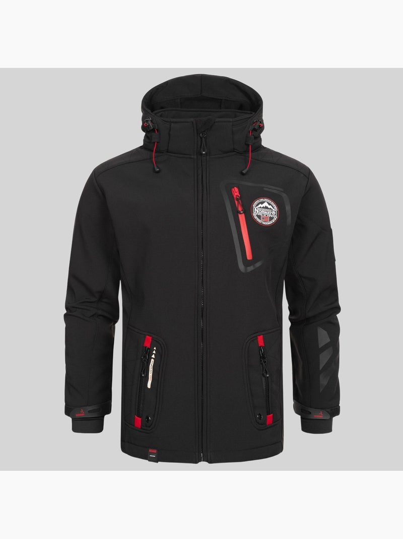 Veste softshell à capuche tacebook – geographical norway Bleu marine - Kiabi