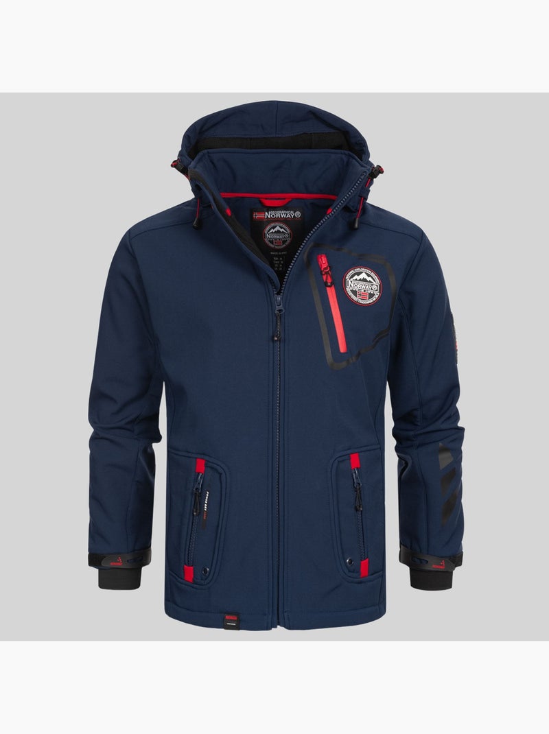 Veste softshell à capuche tacebook – geographical norway Gris foncé - Kiabi