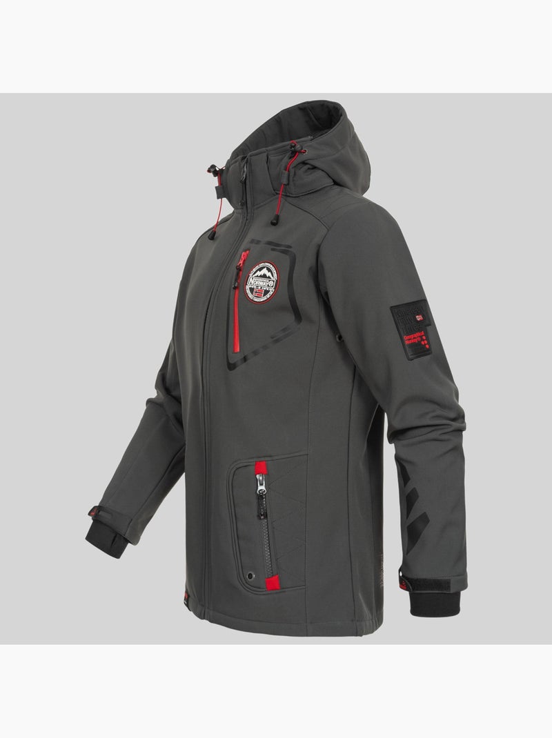 Veste softshell à capuche tacebook – geographical norway Noir - Kiabi