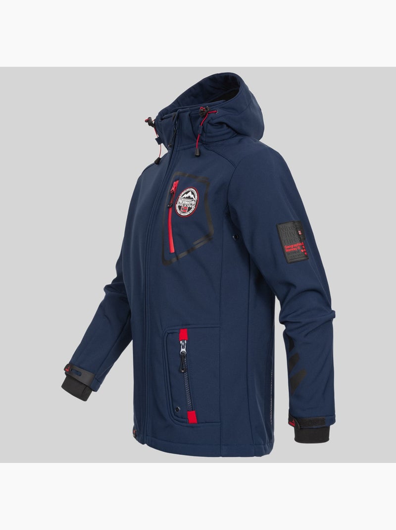Veste softshell à capuche tacebook – geographical norway Noir - Kiabi