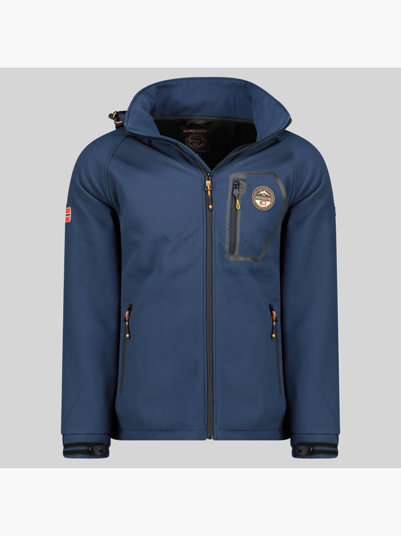 Veste softshell à capuche takable – geographical norway Bleu marine - Kiabi