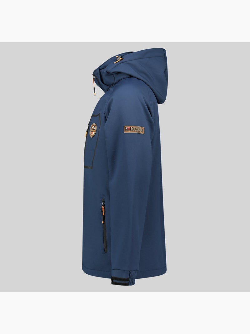 Veste softshell à capuche takable – geographical norway Bleu marine - Kiabi