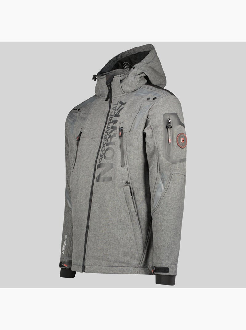 Veste softshell à capuche talentueux – geographical norway Bleu marine - Kiabi
