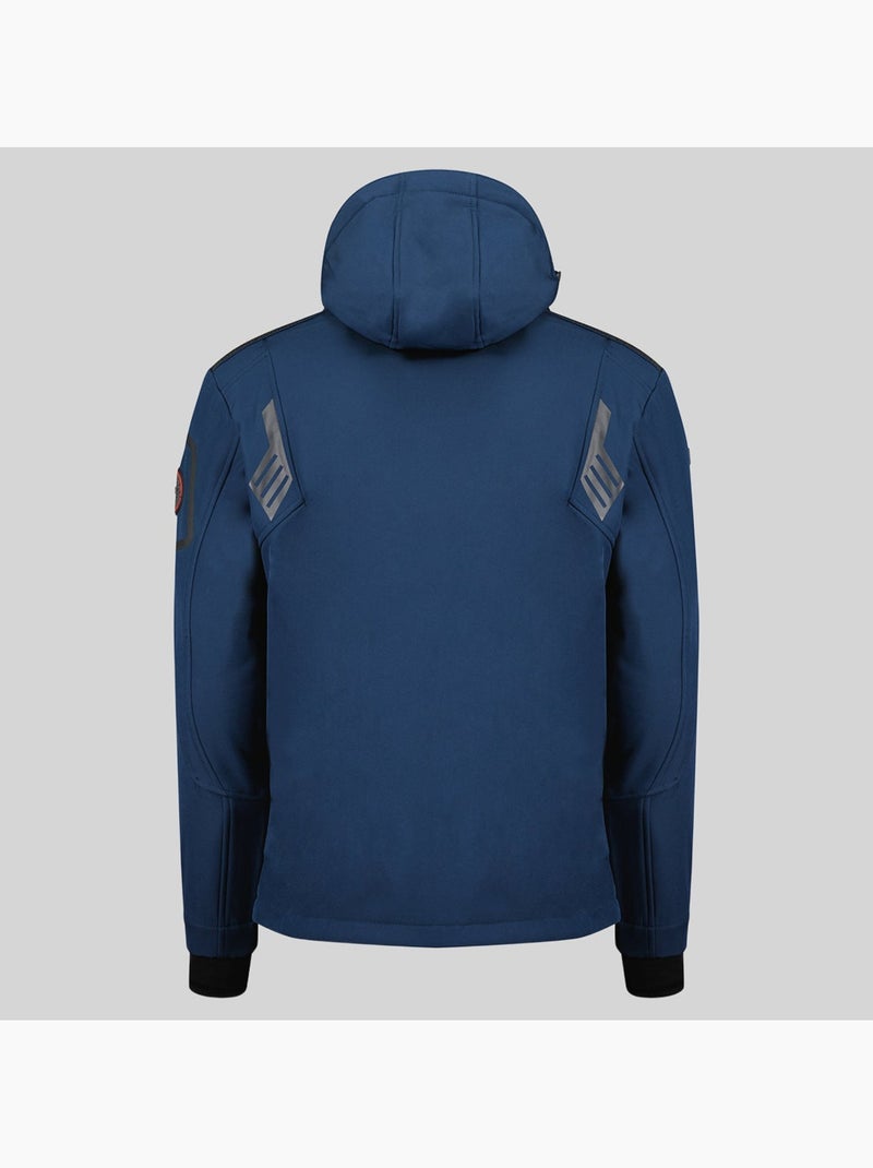 Veste softshell à capuche talentueux – geographical norway Bleu marine - Kiabi