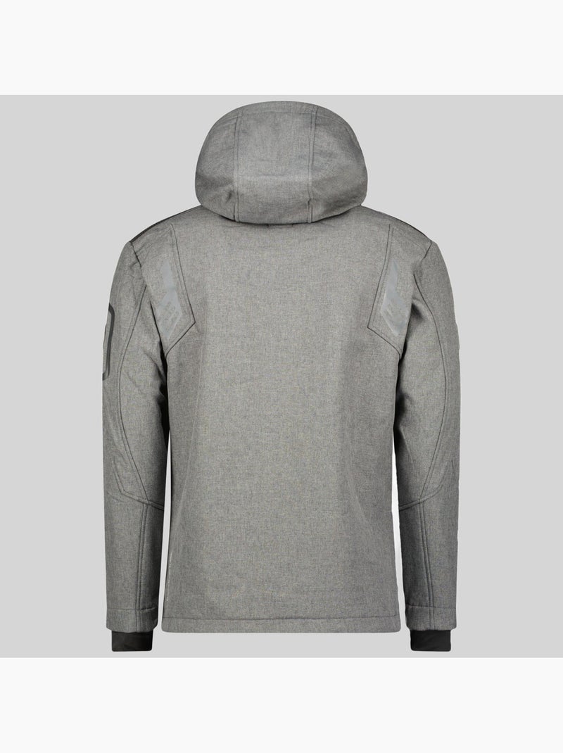 Veste softshell à capuche talentueux – geographical norway Gris foncé - Kiabi