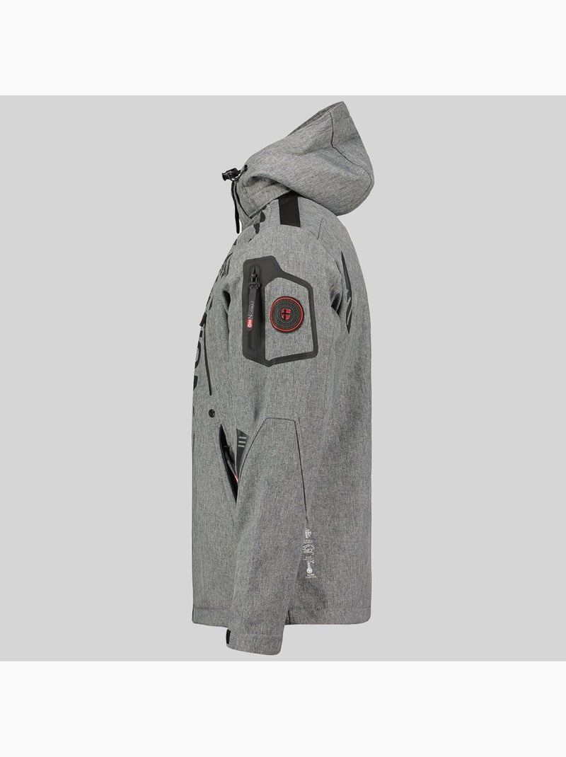 Veste softshell à capuche talentueux – geographical norway Gris foncé - Kiabi