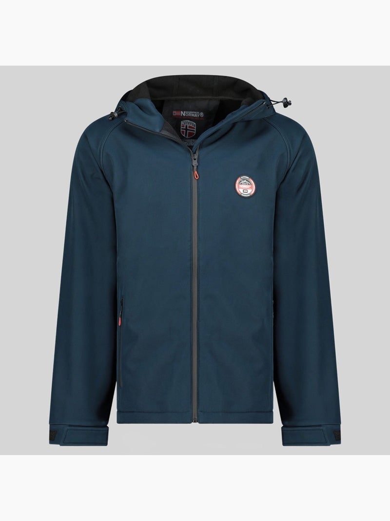 Veste softshell à capuche tamigobadge – geographical norway Bleu marine - Kiabi