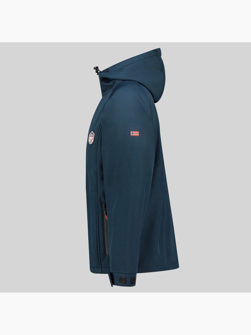 Veste softshell à capuche tamigobadge – geographical norway Bleu marine - Kiabi
