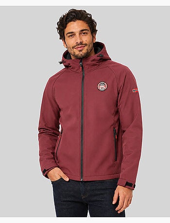 Veste softshell à capuche tamigobadge – geographical norway