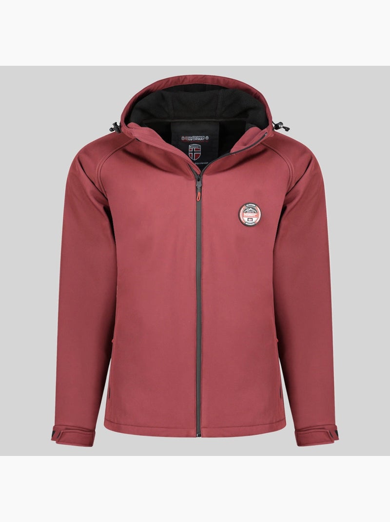 Veste softshell à capuche tamigobadge – geographical norway Bordeaux - Kiabi