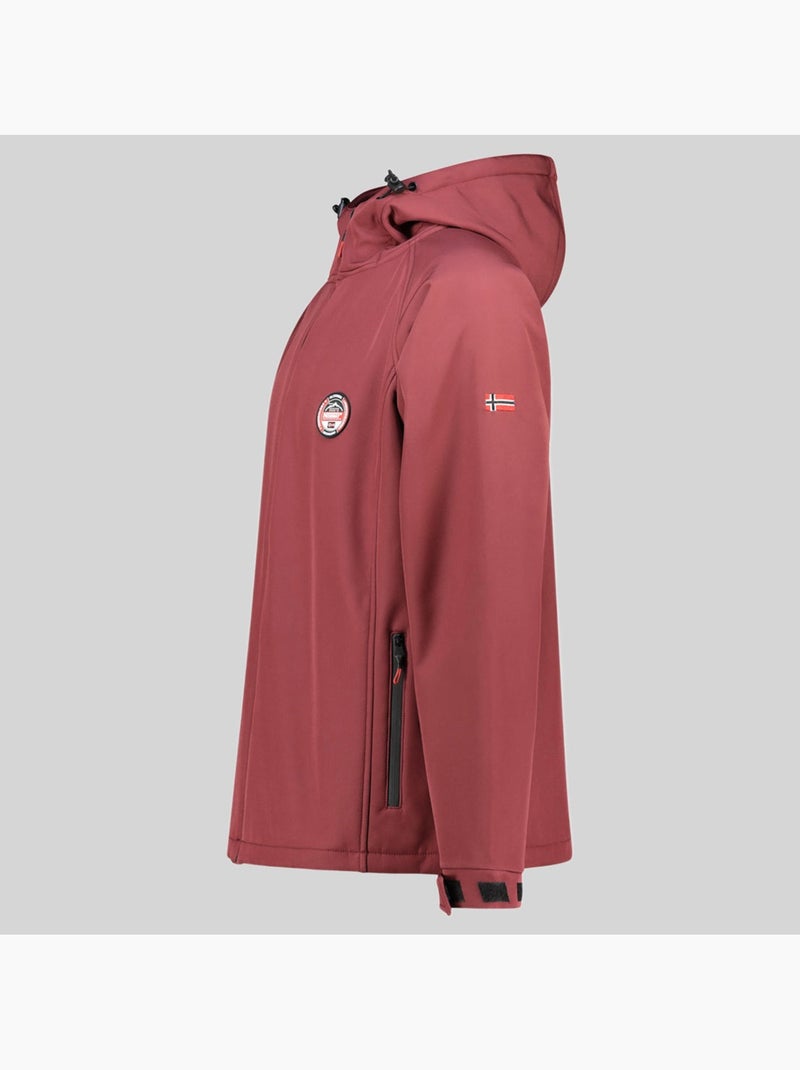Veste softshell à capuche tamigobadge – geographical norway Bordeaux - Kiabi