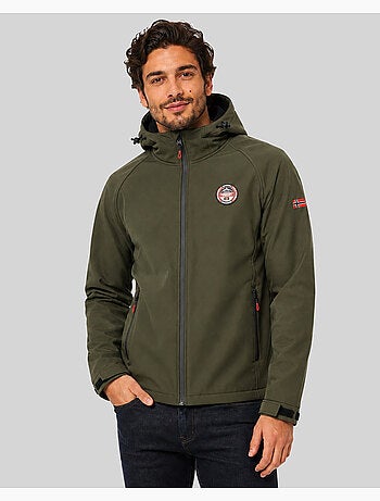 Veste softshell à capuche tamigobadge – geographical norway