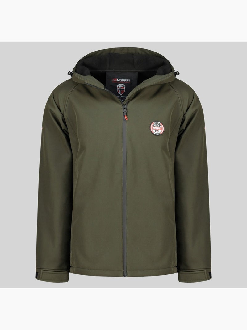 Veste softshell à capuche tamigobadge – geographical norway Kaki - Kiabi