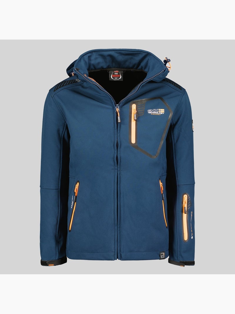 Veste softshell à capuche tanada – geographical norway Bleu marine - Kiabi