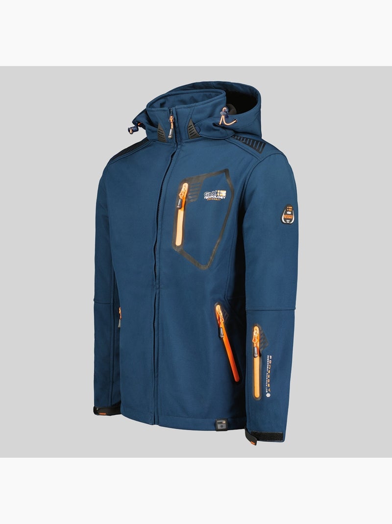 Veste softshell à capuche tanada – geographical norway Bleu marine - Kiabi