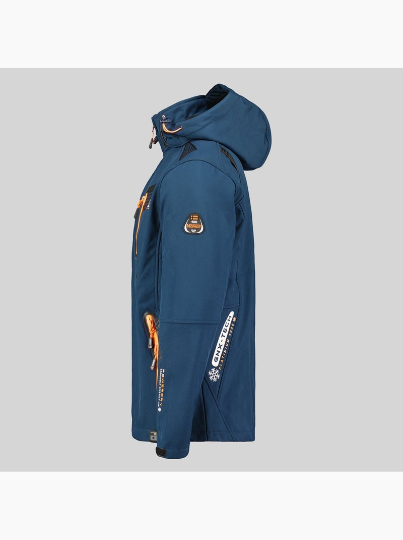 Veste softshell à capuche tanada – geographical norway Bleu marine - Kiabi