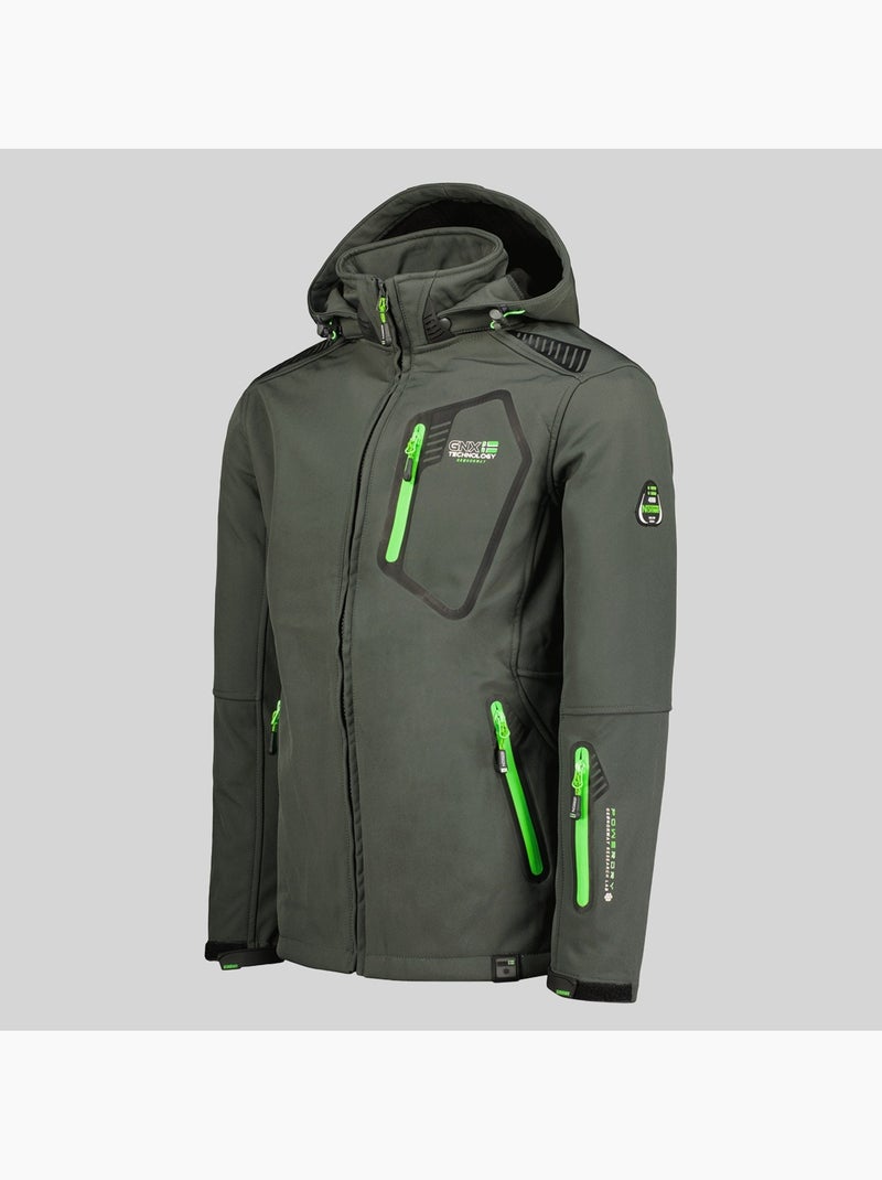 Veste softshell à capuche tanada – geographical norway Gris foncé - Kiabi