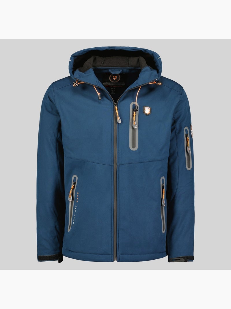 Veste softshell à capuche taxillus – geographical norway Bleu marine - Kiabi