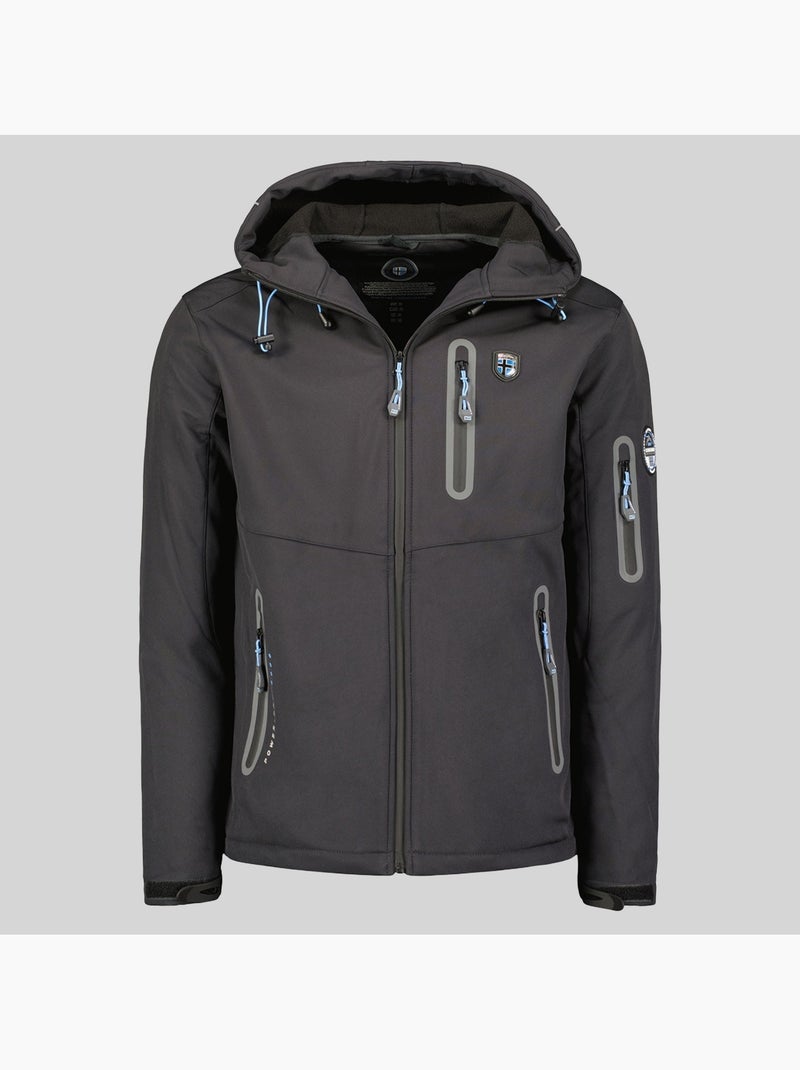 Veste softshell à capuche taxillus – geographical norway Gris foncé - Kiabi
