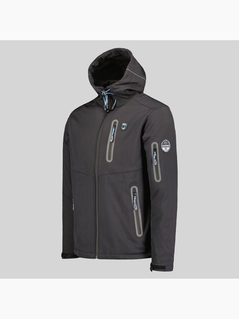 Veste softshell à capuche taxillus – geographical norway Gris foncé - Kiabi