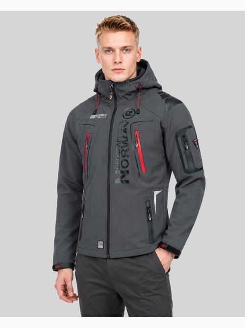Veste softshell à capuche techno dark – geographical norway - Kiabi Veste softshell à capuche techno dark – geographical norway - Kiabi