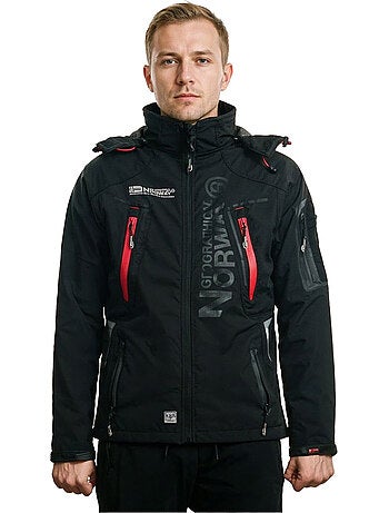 Veste softshell à capuche techno dark – geographical norway