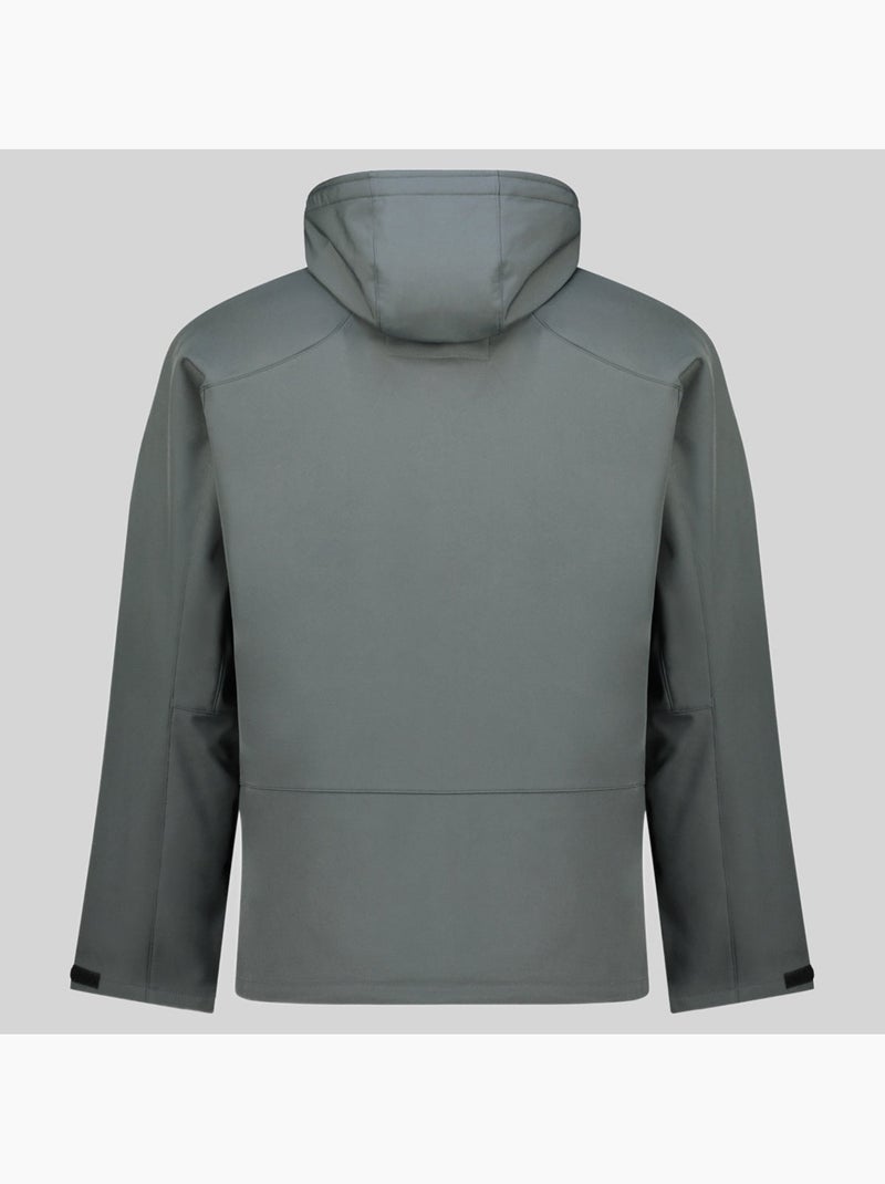 Veste softshell à capuche tezip – geographical norway Gris foncé - Kiabi