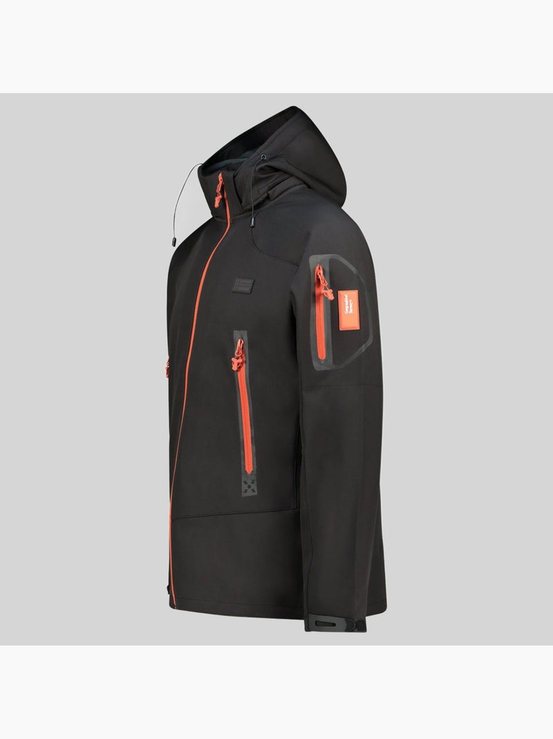 Veste softshell à capuche tezip – geographical norway Noir - Kiabi