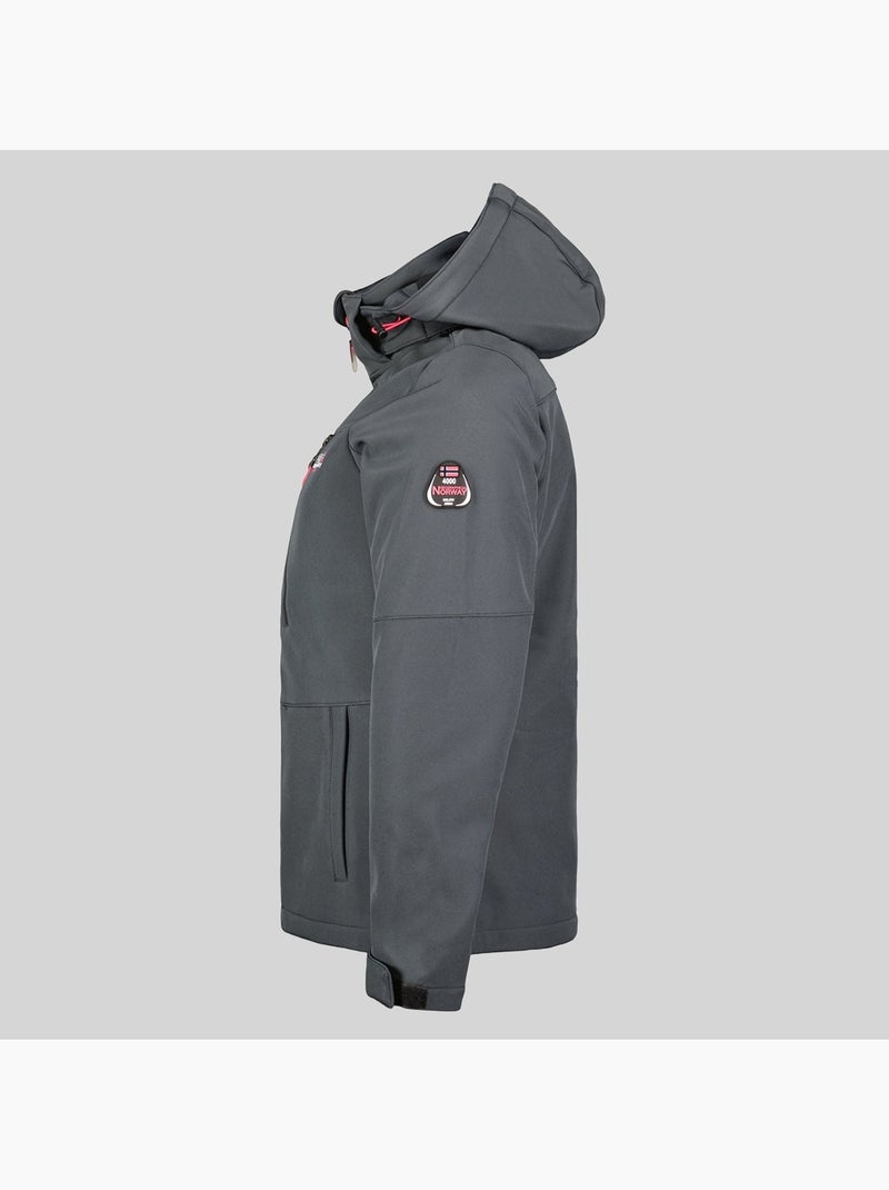 Veste softshell à capuche timmex – geographical norway Gris foncé - Kiabi