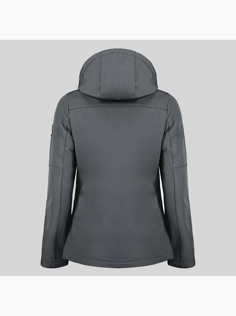 Veste softshell à capuche timmex – geographical norway Gris foncé - Kiabi