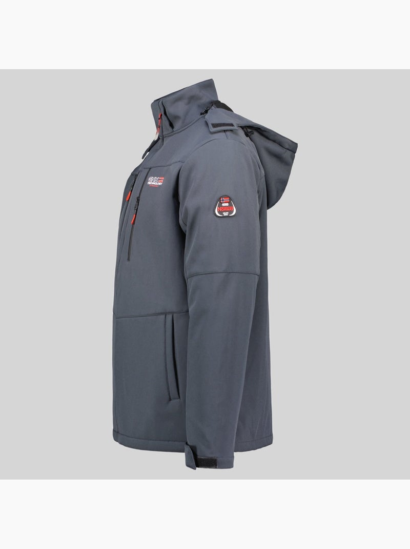 Veste softshell à capuche timmex – geographical norway Gris foncé - Kiabi